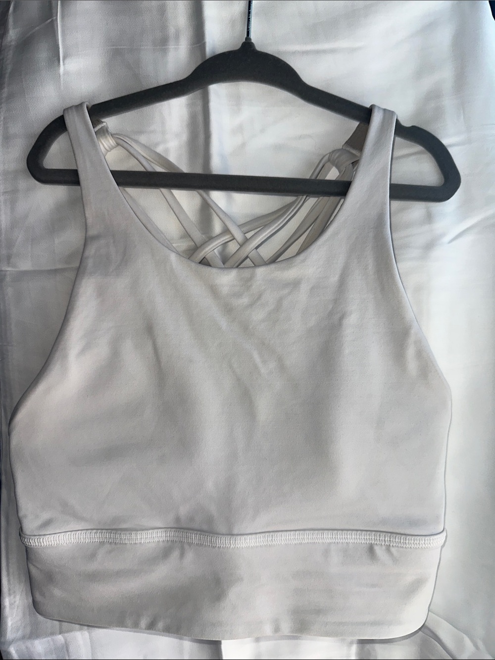 lululemon athletica Free to be wild long line White High-Neck Sports Bra
